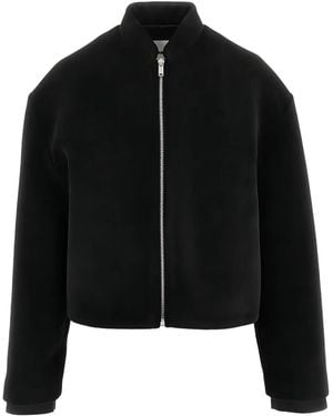 Jil Sander Bomberjacke im Cropped-Design - Schwarz