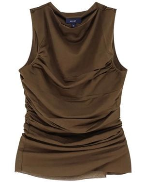 Soeur Irina Gathered Top - Brown