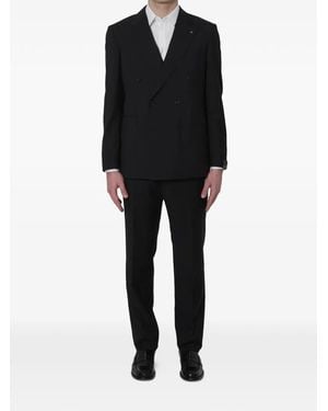 Tagliatore Double-Breasted Suit - Black