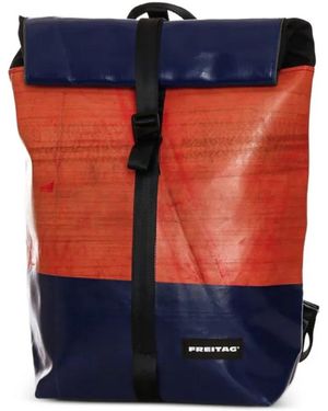 Freitag Großer Clapton Rucksack Mit Logo - Blau