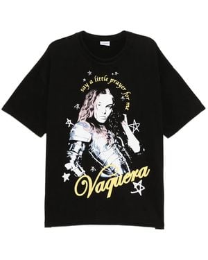 VAQUERA T-Shirt Met Grafische Print - Zwart
