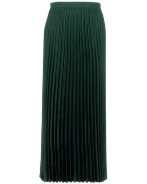 Weekend by Maxmara Nicchia Pleated Midi Skirt - Green