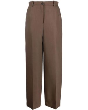 The Row Hose Wide-Leg Pants - Brown