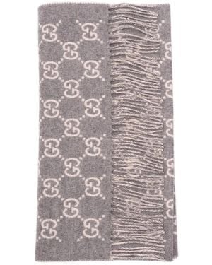 Gucci Bufanda con monograma - Gris