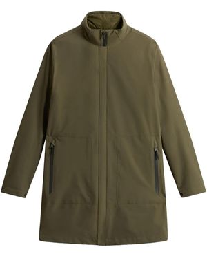 Woolrich Two Layers 2In1 Trench Coat - Green
