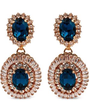 Anton Heunis Orecchini Aurora Pendenti Con Cristalli - Blu