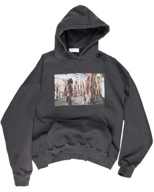 ALEXANDER DIGENOVA Meatlocker Graphic Hoodie - Gray