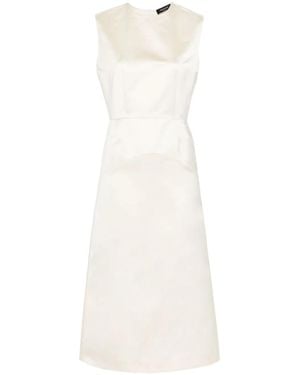 Fabiana Filippi Satin Midi Dress - White