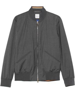 Paul Smith Zip-Fastening Bomber Jacket - Gray