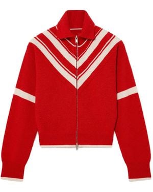 Stella McCartney Collared Zipper Knit Jacket