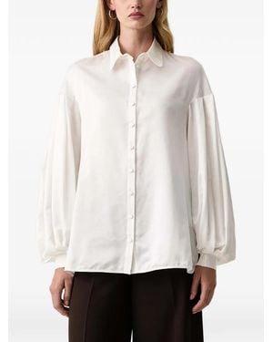 Charo Ruiz Rue Balloon-Sleeve Shirt - White