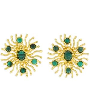 Sylvia Toledano Sunshine Malachite Earrings - Yellow
