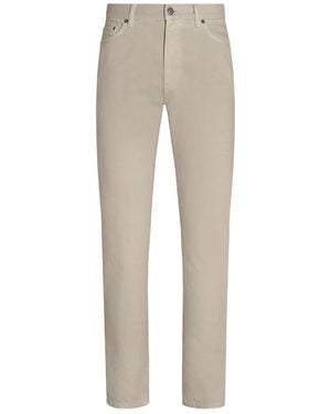 ZEGNA Roccia Cotton Pants - Grey