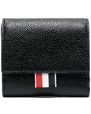 Thom Browne Portafoglio Rwb Stripe - Nero
