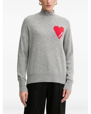 From Future Heart-Motif Jumper - Grey