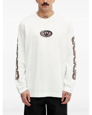 adidas Alternative Sport Archive Long-Sleeve Logo-Print T-Shirt - White