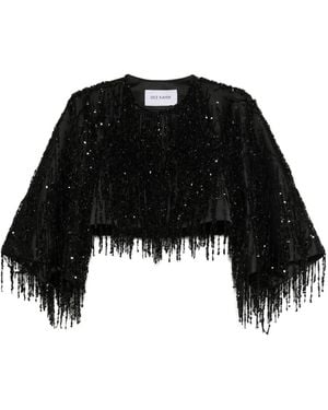 Dice Kayek Embellished-Sequin Jacket - Black