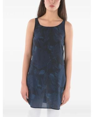 Woolrich Floral-Print Sleeveless Blouse - Blue