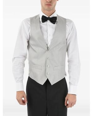 Corneliani Single-Breasted V-Neck Waistcoat - White