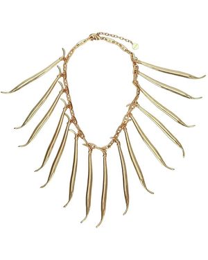 Jacquemus Haricots Bean-Charm Necklace - Metallizzato