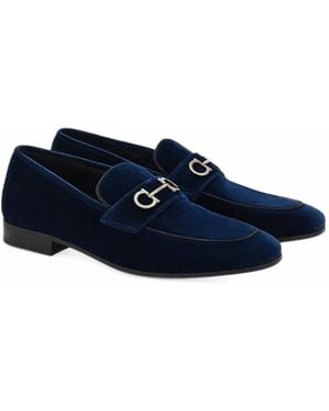 Ferragamo Gancini Horsebit Loafer - Blue