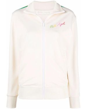 Palm Angels Miami Logo Track Jacket Multicolour - White