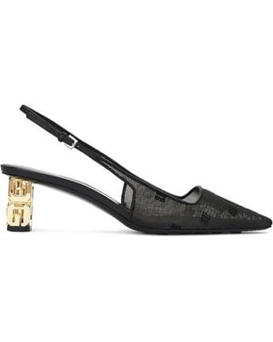 Givenchy G Cube Slingback Heeled Court Shoes - Black