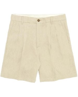 Fortela Beachshort Pleated Shorts - Natural