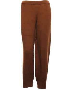 Akep Pantalon En Maille - Marron