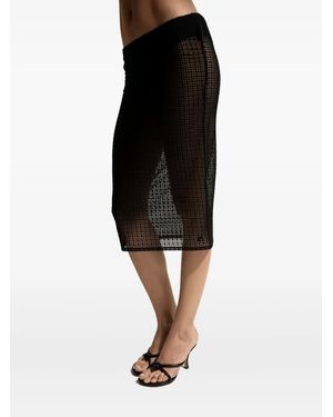 Courreges Laced Skirt - Black