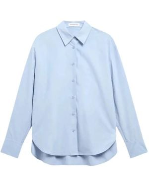 Frankie Shop Ornella Side-Button Shirt - Blue
