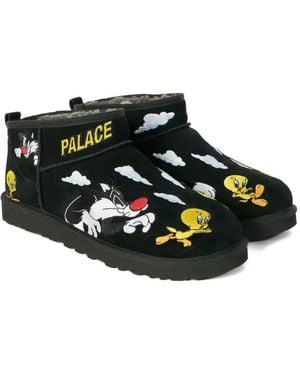 UGG X Looney Tunes Tasman Cartoon Ultra Mini Boots - Black