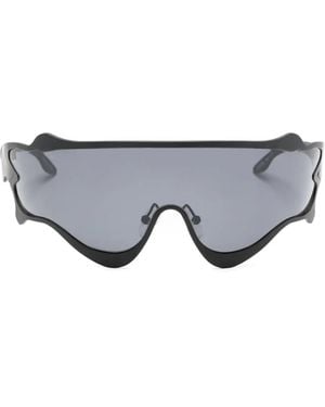 Henrik Vibskov Octane Shield-Frame Sunglasses - Grey