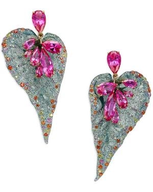 Anabela Chan Spirulina Sapphire Earrings - Pink