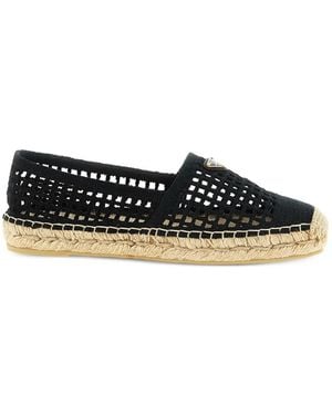 Prada Gehäkelte Espadrilles - Weiß