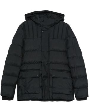 Geox Sanford Quilted Hooded Jacket - Black