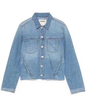 L'Agence Chaqueta vaquera con detalle de costuras - Azul