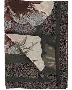 Borbonese Printed scarf - Gris