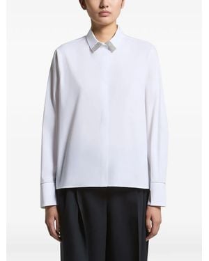 Peserico Bead-Embellished Shirt - White