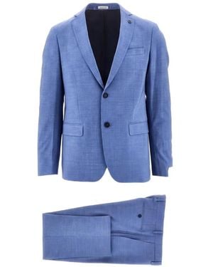 BRERAS Milano Buttoned Suit - Blue