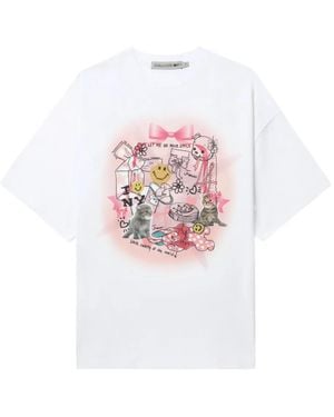Joshua Sanders グラフィック Tシャツ - ホワイト