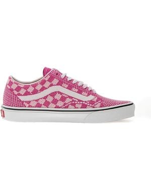 Vans Checkerboard Old Skool Trainers - Pink