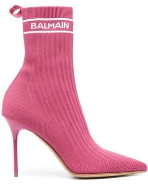 Balmain Skye 90mm アンクルブーツ - ピンク