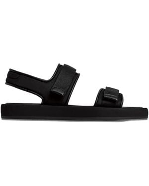 12 STOREEZ Touch-Strap Sandals - Black