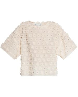 Munthe Floral-Applique Blouse - White