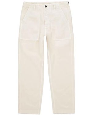 Fortela Newfatigue Patch-Pocket Trousers - White