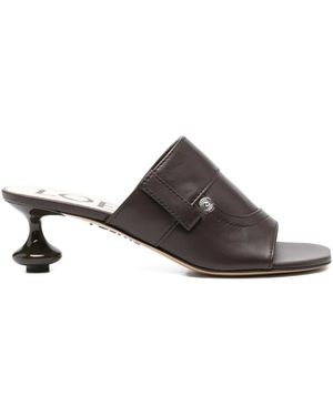 Loewe Sandalias Toy Con Tacón De 45 Mm - Marrón