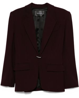 Mugler Single-Breasted Wool Jacket - Black