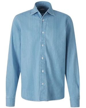 Vincenzo Di Ruggiero Button-Down Long-Sleeve Shirt - Blue