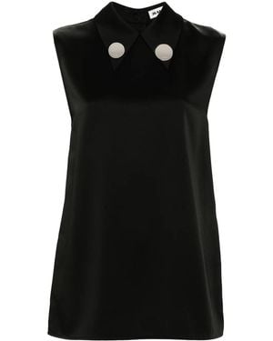 Jil Sander Removable Clip Shirt - Black